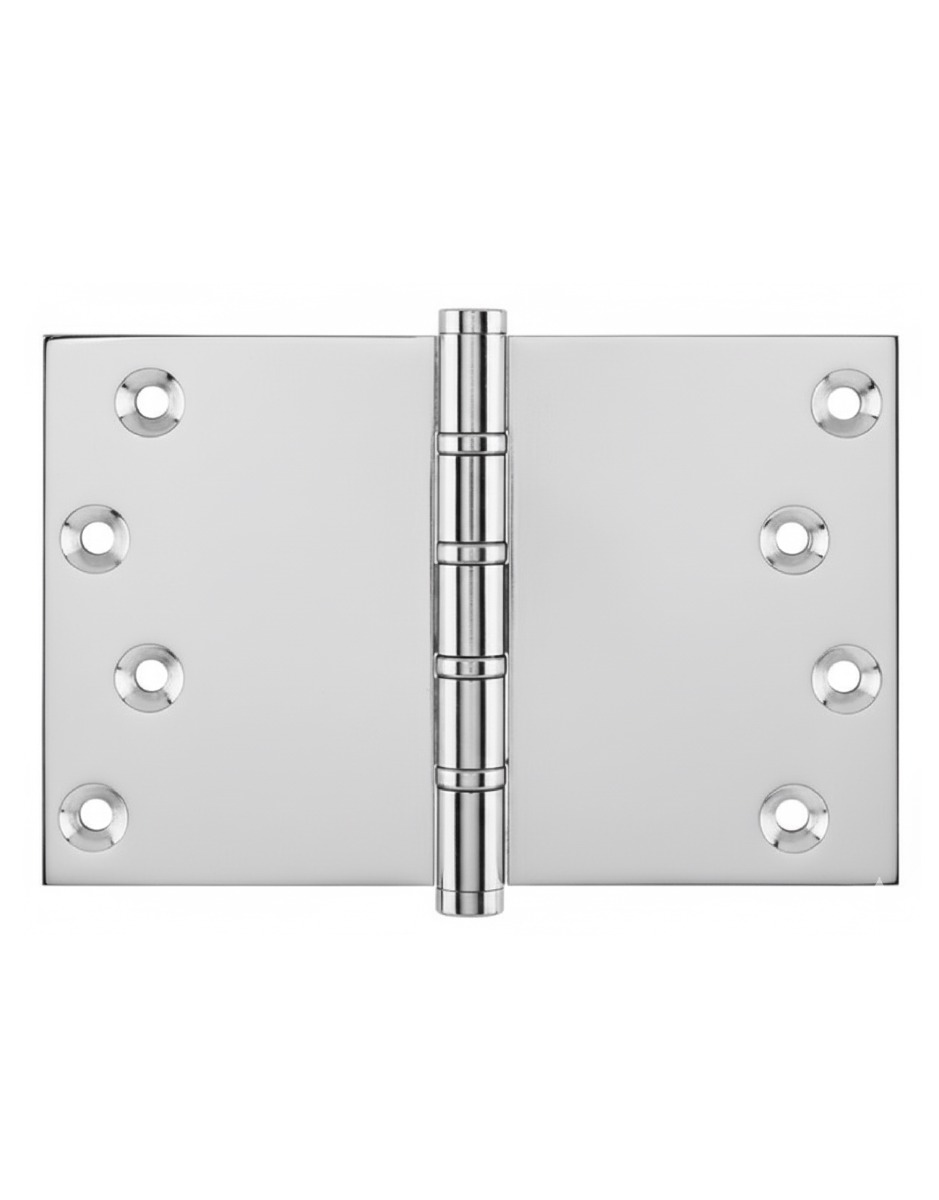 Simonswerk P1564 Ball Race Brass Butt Projection Hinges 101.6mm x 152mm c/w Screws Polished Chrome