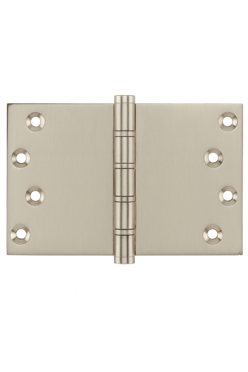 Simonswerk P1564 Ball Race Brass Butt Projection Hinges 101.6mm x 150mm c/w Screws Pearl Nickel