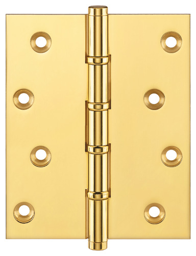 Simonswerk P1575 Ball Race Brass Butt Projection Hinges 127mm x 100mm c/w Screws Polished Brass