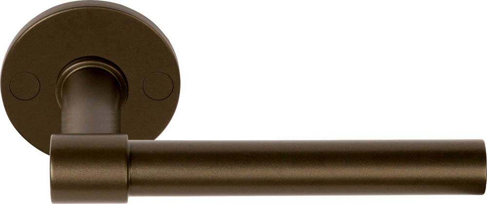 FORMANI ONE PBL15XL/50 solid double sprung door handle on rose bronze