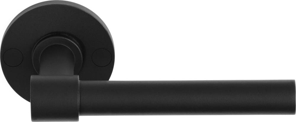 FORMANI ONE PBL15XL/50 solid double sprung door handle on rose satin black