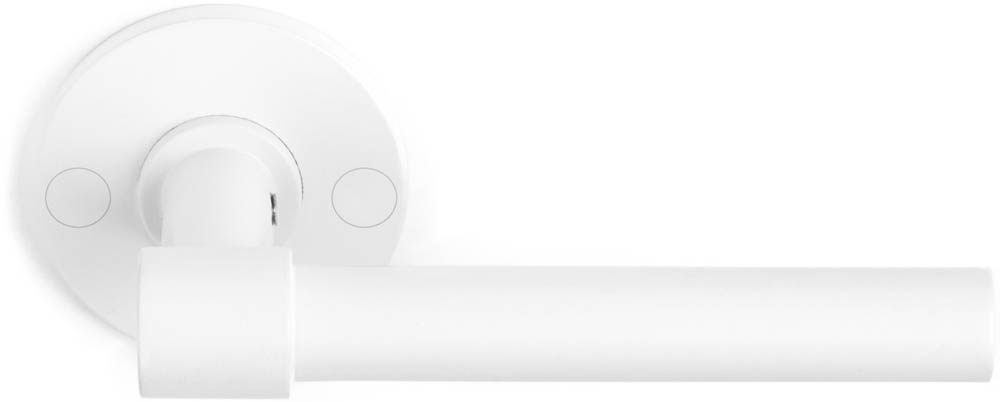 FORMANI ONE PBL15XL/50 solid double sprung door handle on rose white