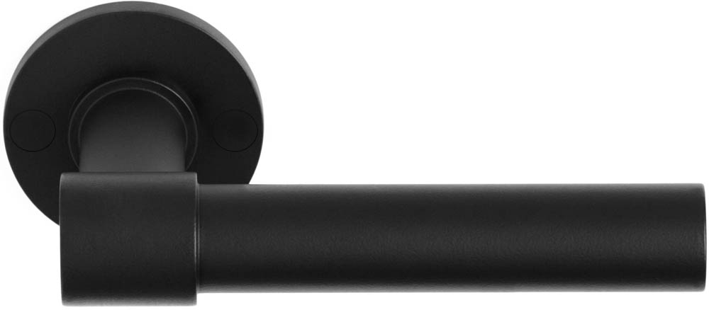 FORMANI ONE PBL20XL/50 solid double sprung door handle on rose satin black