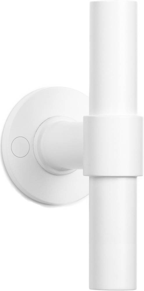 FORMANI ONE PBT20XL/50 solid double sprung door handle on rose white