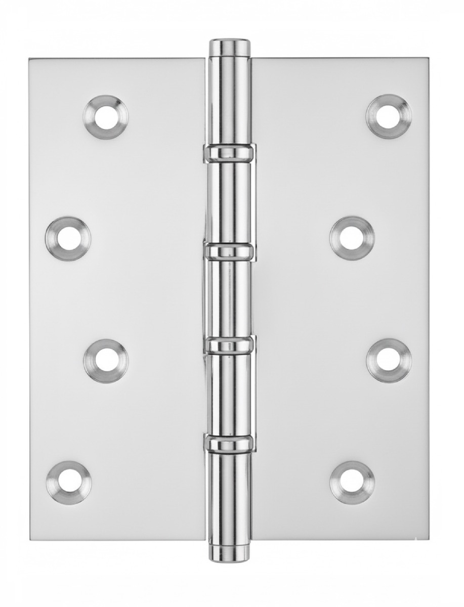 Simonswerk P1575 Ball Race Brass Butt Projection Hinges 127mm x 100mm c/w Screws Polished Chrome