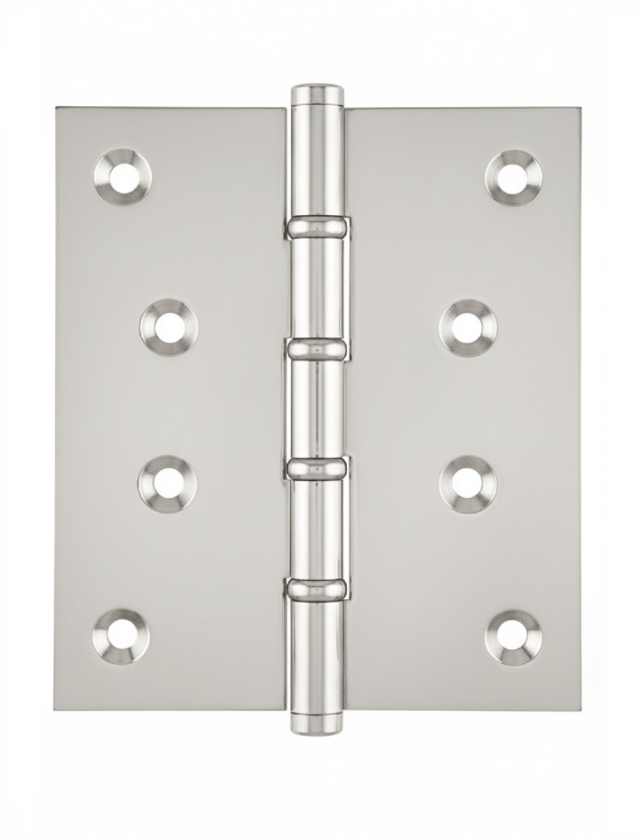 Simonswerk P1575 Ball Race Brass Butt Projection Hinges 127mm x 100mm c/w Screws Polished Nickel