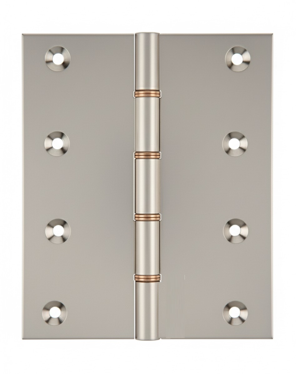 Simonswerk P1295 Double Phosphor Bronze Washered Brass Butt Hinge 152.4mm x 125mm c/w Screws Pearl Nickel