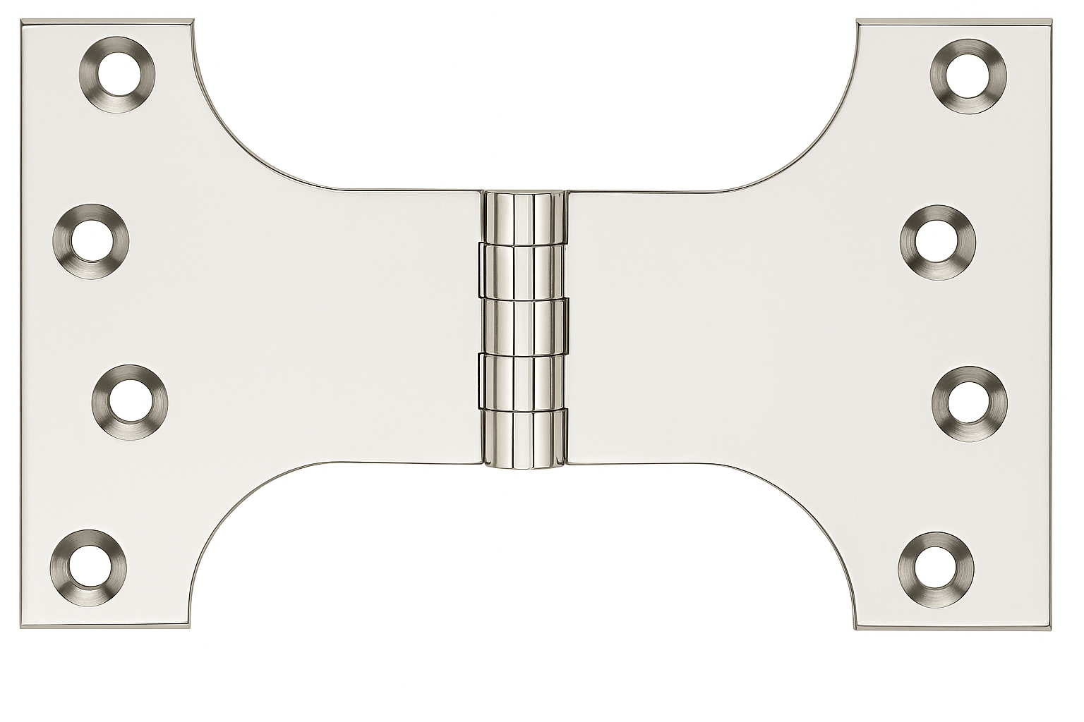 Simonswerk P0570 Unwashered Brass Parliament Hinges 101.6mm x 102mm x 152mm c/w Screws Polished Nickel