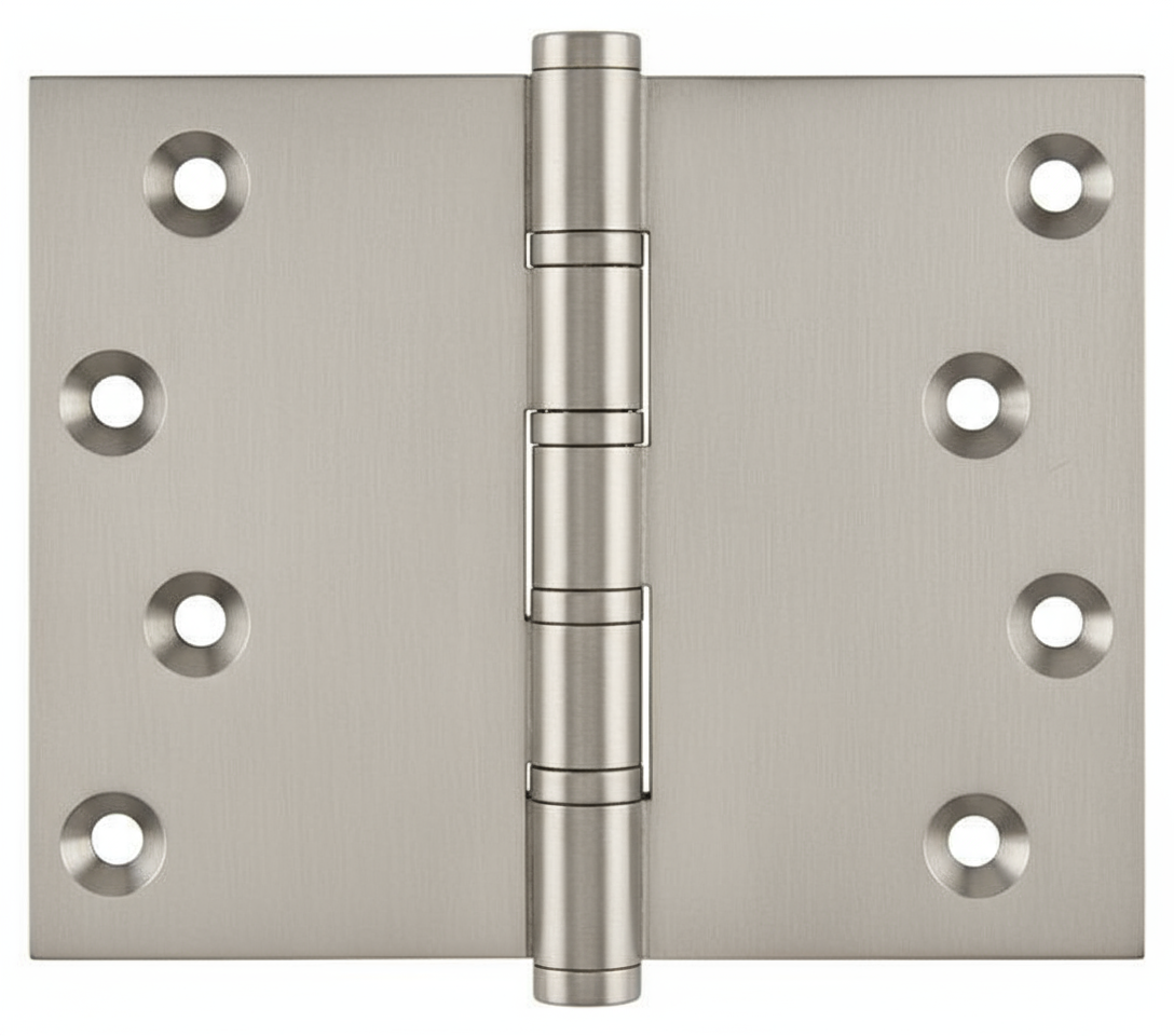 Simonswerk P1562 Ball Race Brass Butt Projection Hinges 101.6mm x 125mm c/w Screws Pearl Nickel