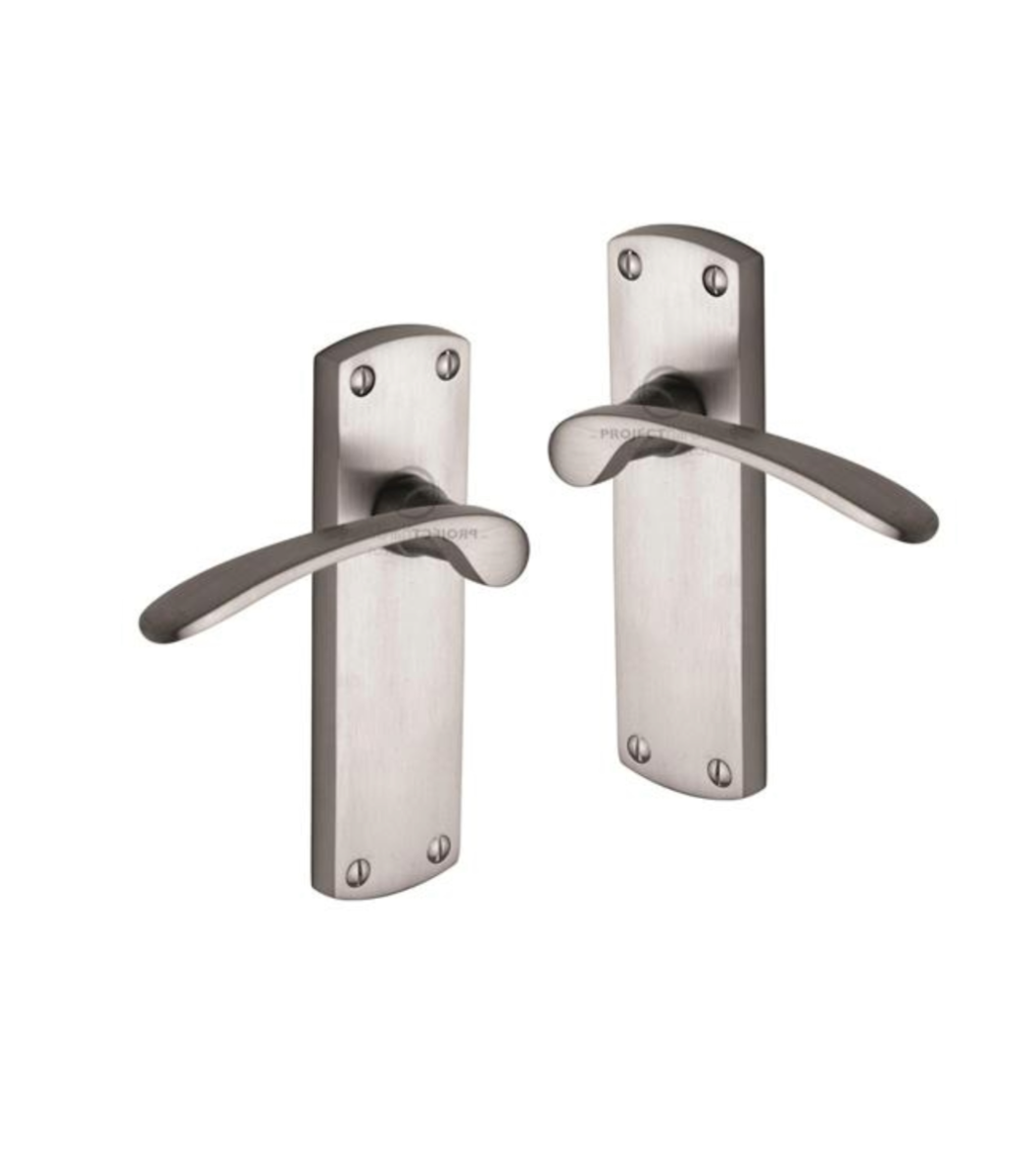 Project Hardware PR410-SC Door Handle Lever Latch Luca Design Satin Chrome finish