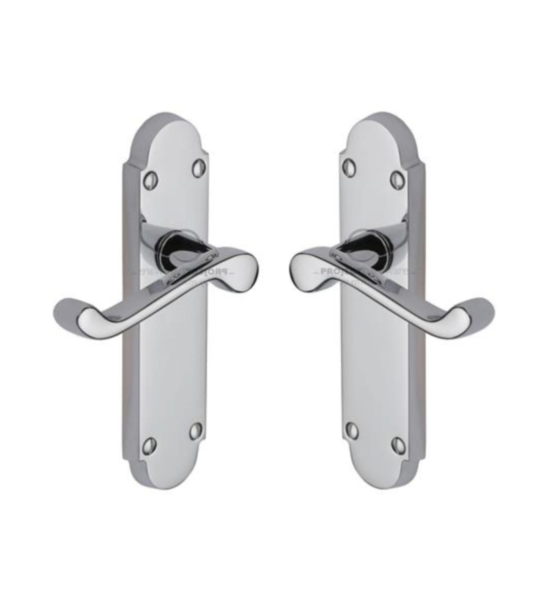Project Hardware PR510-PC Door Handle Lever Latch Milton Design Polished Chrome finish