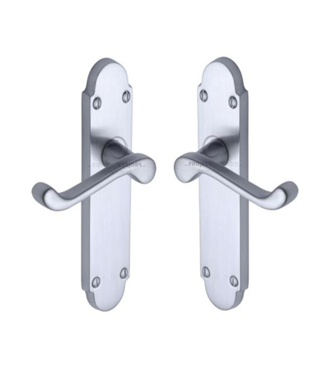 Project Hardware PR510-SC Door Handle Lever Latch Milton Design Satin Chrome finish