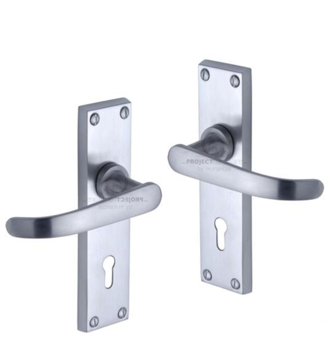 Project Hardware PR900-SC Door Handle Lever Lock Avon Design Satin Chrome finish