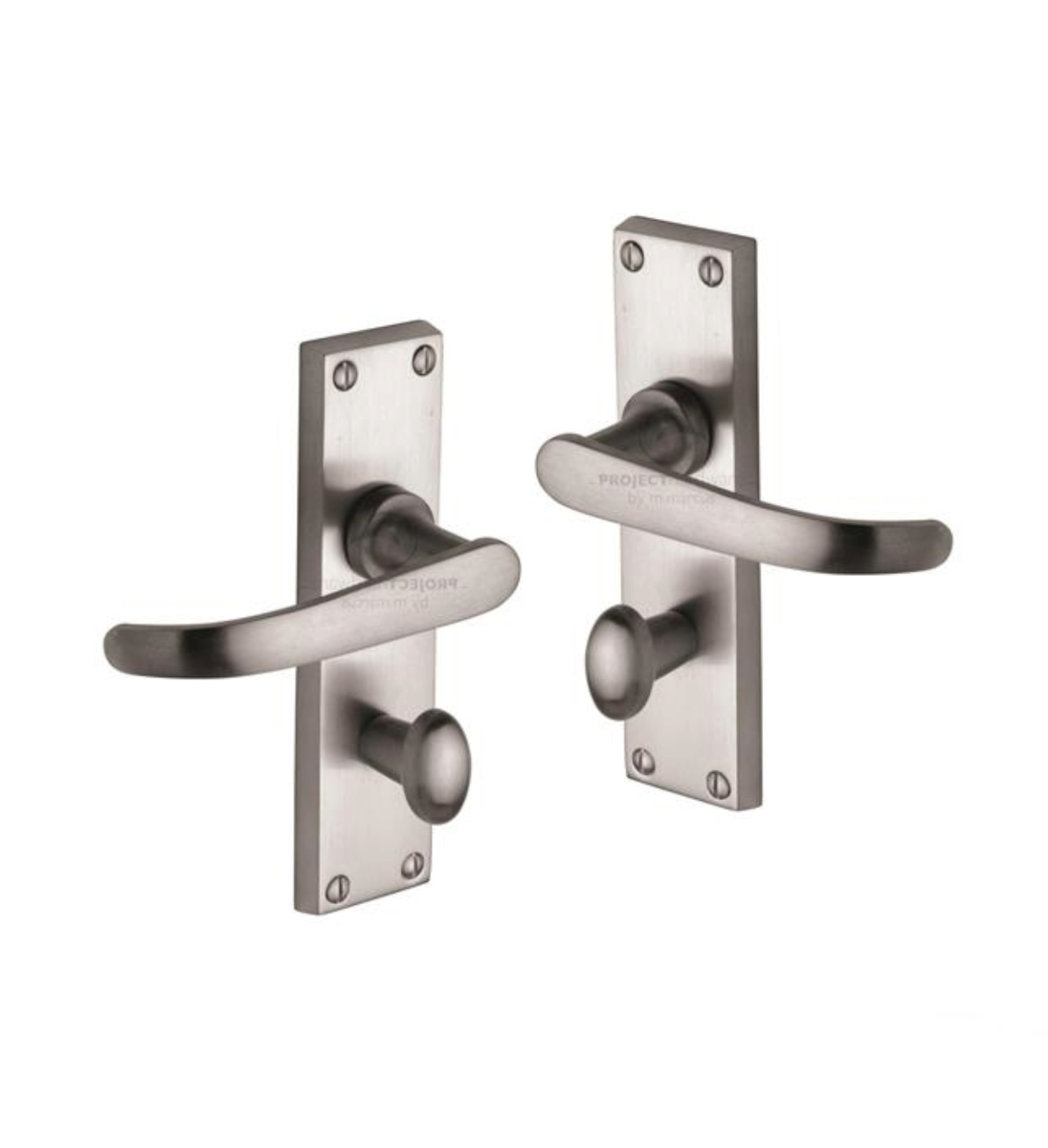 Project Hardware PR920-SC Door Handle for Bathroom Avon Design Satin Chrome finish