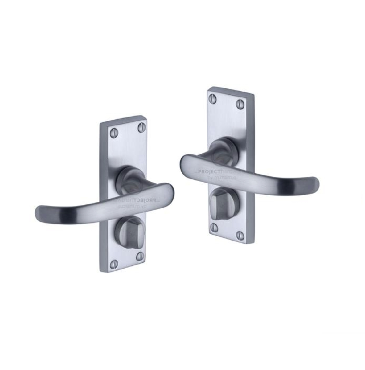 Project Hardware PR925-SC Door Handle for Privacy Set Avon Short Design Satin Chrome finish