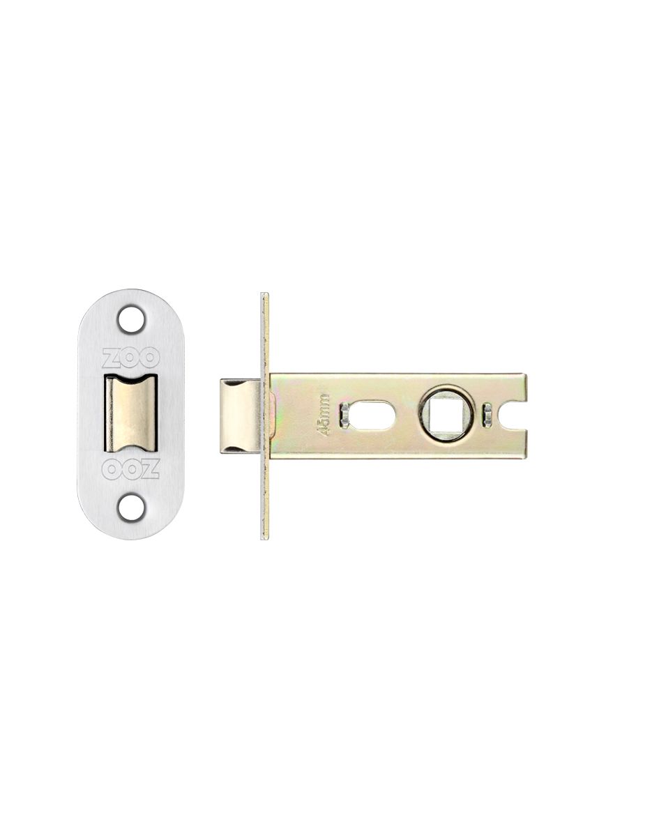Zoo Hardware PRTL64FD-R-PSS Project Tubular Latch 64mm - UKCA/CE, Radius Forend, Polished Stainless Steel