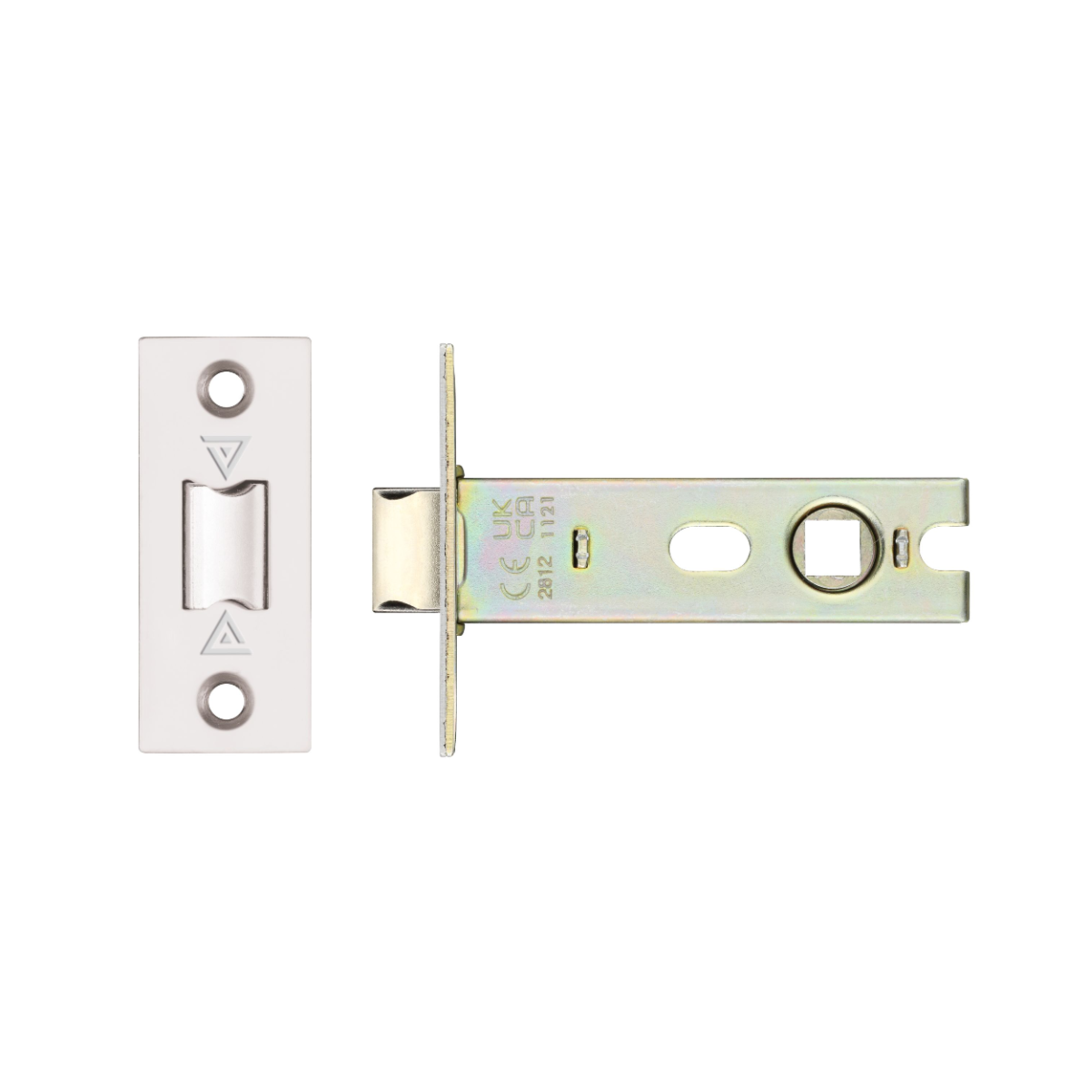 Zoo Hardware PRTL76FD-S-SSS Project Tubular Latch 76mm - UKCA/CE, Square Forend, Polished Stainless Steel