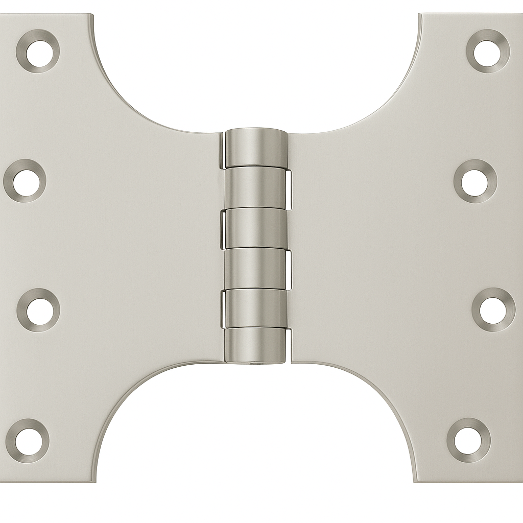 Simonswerk P0550 Unwashered Brass Parliament Hinges 101.6mm x 64mm x 102mm c/w Screws Pearl Nickel