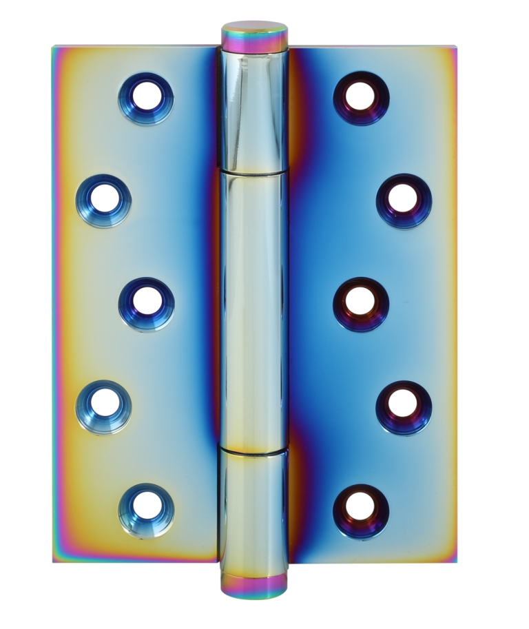 Simonswerk 1750 TRITECH Grade 14 Brass Butt Hinge 100mmx 75mm c/w PVD Rainbow (UK 520)