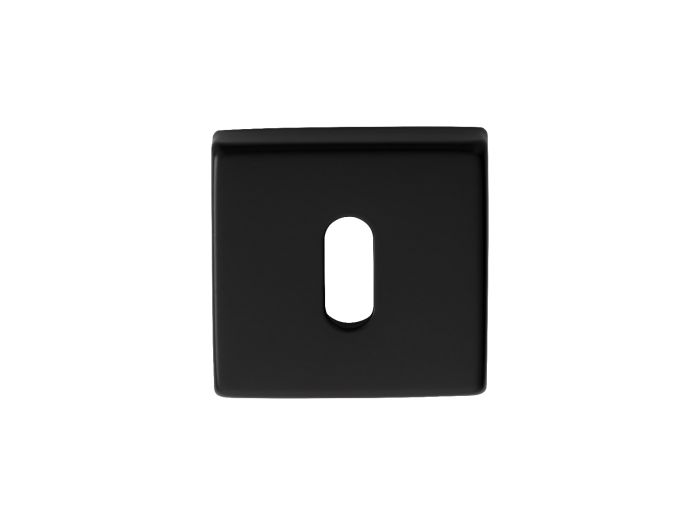 Manital QE003BLK Escutcheon - Lock Profile On Concealed Fix Square Rose (Matt Blk) Artqe Black