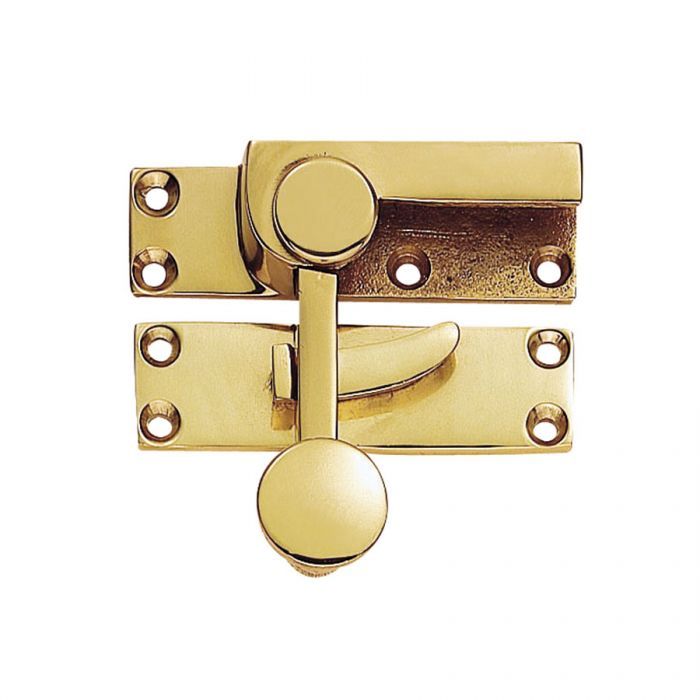 Carlisle Brass AA39 Sash Fastener (Quadrant Arm) 70mm x 20mm Polished Brass