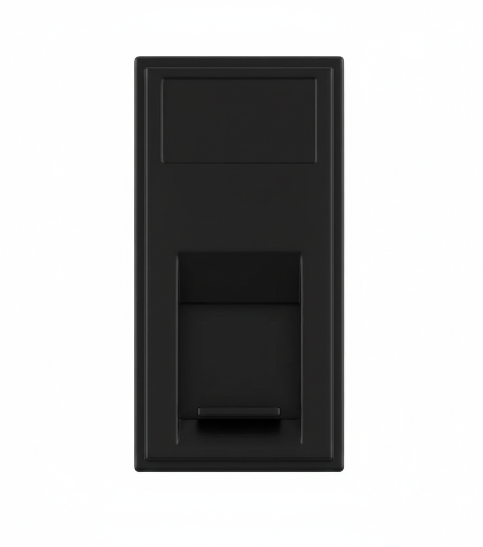 Rj45 Cat5E (25Mmx50Mm) Black R151B Eurolite R151B