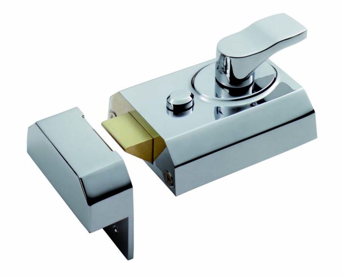 Eurospec RCN8360PC Rim Cylinder Deadlocking Nightlatch 60mm Level 3 Polished Chrome