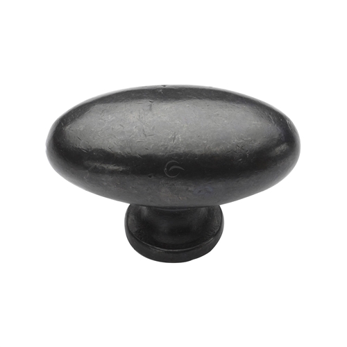 Rustic Dark Bronze Cabinet Knob Oval Design 50mm-M.Marcus-RDB118 50