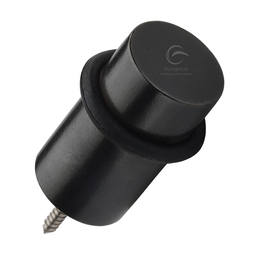 Rustic Dark Bronze Door Stop with Rubber Stopper -M.Marcus-RDB136 50