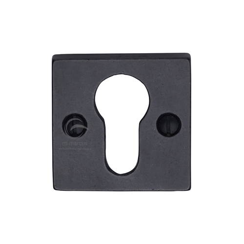 Rustic Dark Bronze Euro Profile Cylinder Escutcheon -M.Marcus-RDB158
