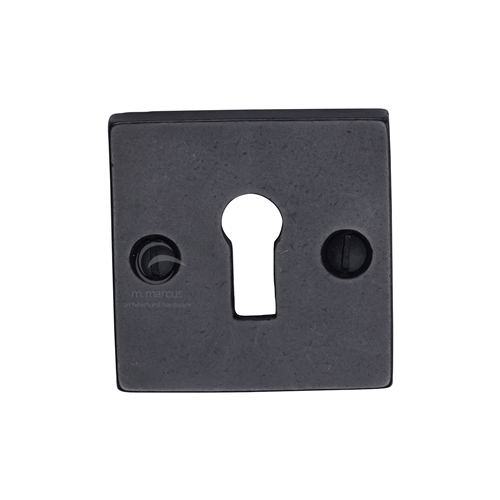 Rustic Dark Bronze Key Escutcheon Square -M.Marcus-RDB159