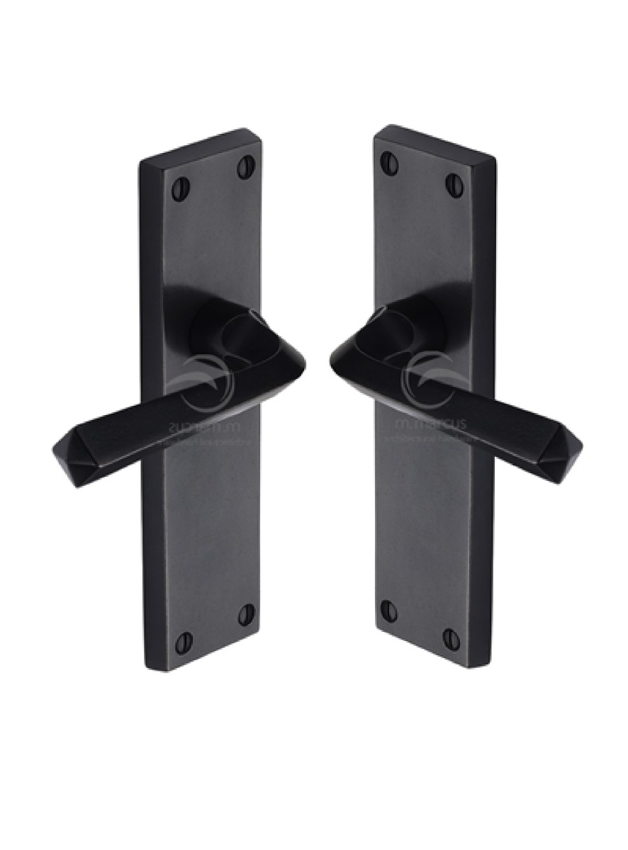 Rustic Dark Bronze Door Handle Lever Latch Bridgnorth Design-M.Marcus-RDB2510