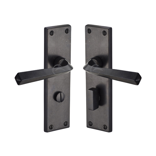 Rustic Dark Bronze Door Handle Bathroom Set Bridgnorth Design -M.Marcus-RDB2530
