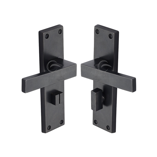 Rustic Dark Bronze Door Handle Bathroon Set Cheswell Design-M.Marcus-RDB3130