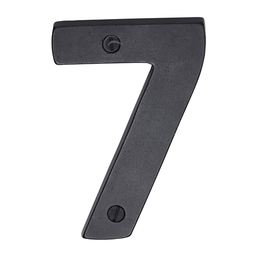 Rustic Dark Bronze Door Numeral 7 Screw Fixing 76mm (3