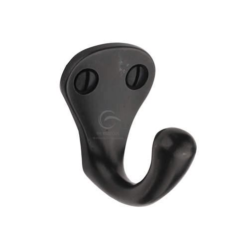 Rustic Dark Bronze Single Coat Hook -M.Marcus-RDB387