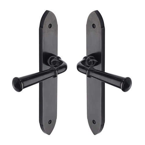 Rustic Dark Bronze Door Handle Lever Latch Hadley Design-M.Marcus-RDB4710