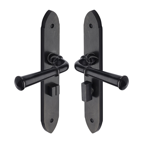 Rustic Dark Bronze Door Handle Bathroom Set Hadley Design-M.Marcus-RDB4730