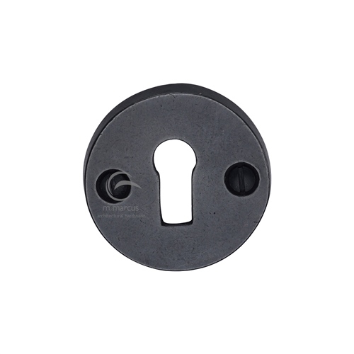 Rustic Dark Bronze Round Key Escutcheon -M.Marcus-RDB553