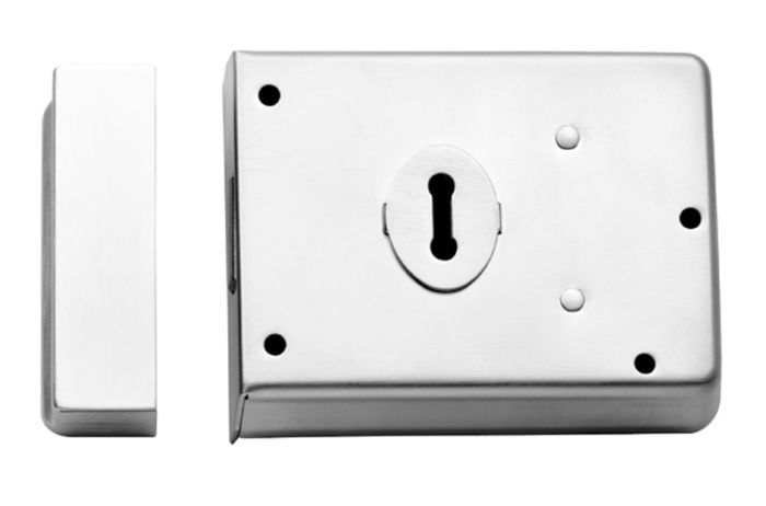 Eurospec RDE8043PC D/H Rim Deadlock 4 X 3 Polished Chrome