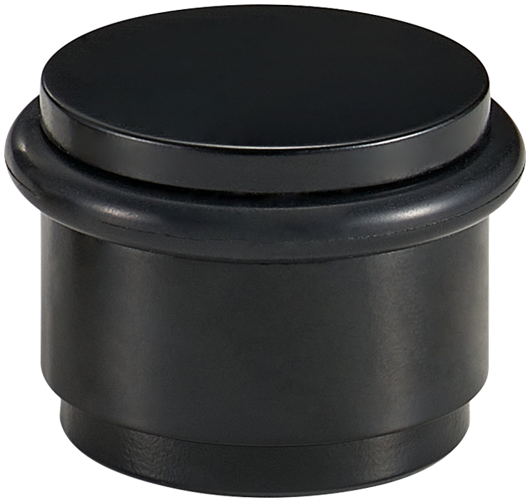 Acre & Clutton Ridgewood Plain Solid Brass Floor Door Stop 35mm Matt Black RID-D35-30MB