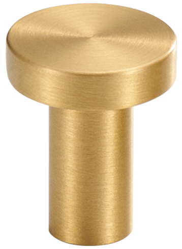 Acre & Clutton Ridgewood Plain Solid Brass Cabinet Knob 20mm Satin Brass RID-K20-SB