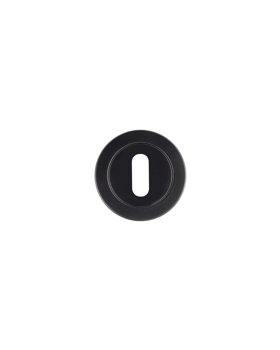 Rosso Maniglie RM002OMB Standard Profile Escutcheon 50mm dia Matt Black