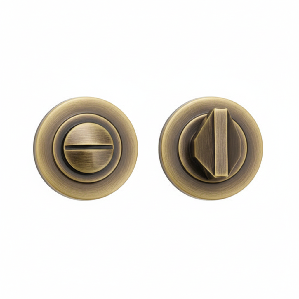 Turn and Release-Antique Brass Rosso Maniglie-RM004AB