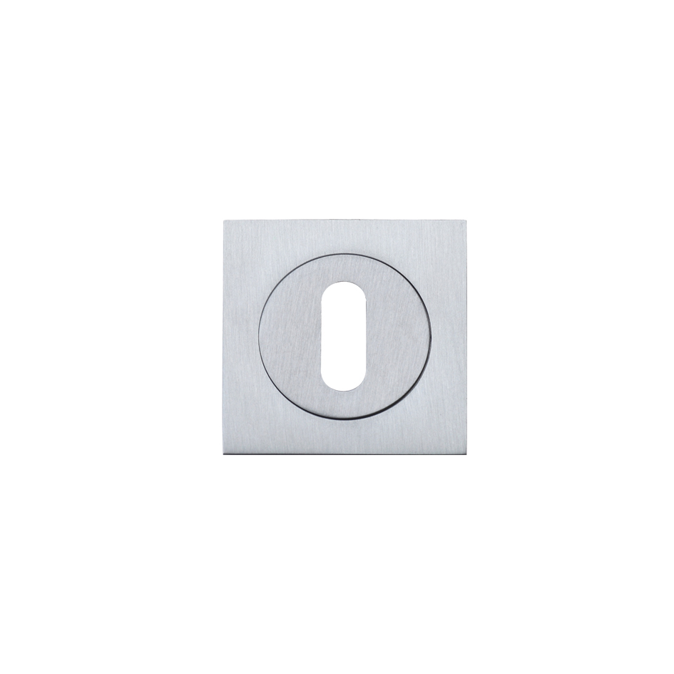Rosso Maniglie RMSQ002SC Standard Profile Square Escutcheon 50mm Satin Chrome