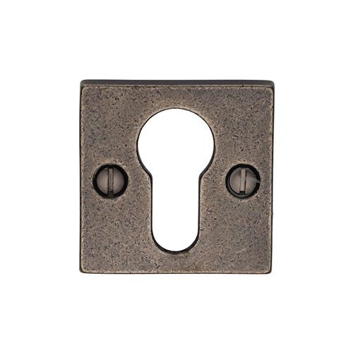 Rustic Pewter Euro Profile Cylinder Escutcheon -M.Marcus-RPW158