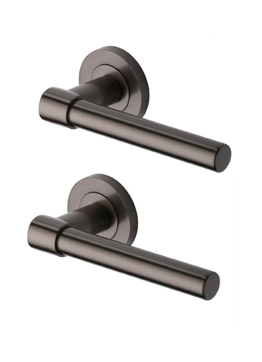 Heritage Brass RS2017-MB Door Handle Lever on Rose Phoenix Design Matt Bronze Finish