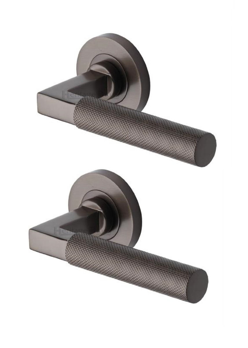Heritage Brass RS2260-MB Door Handle Lever on Rose Signac Design Matt Bronze Finish