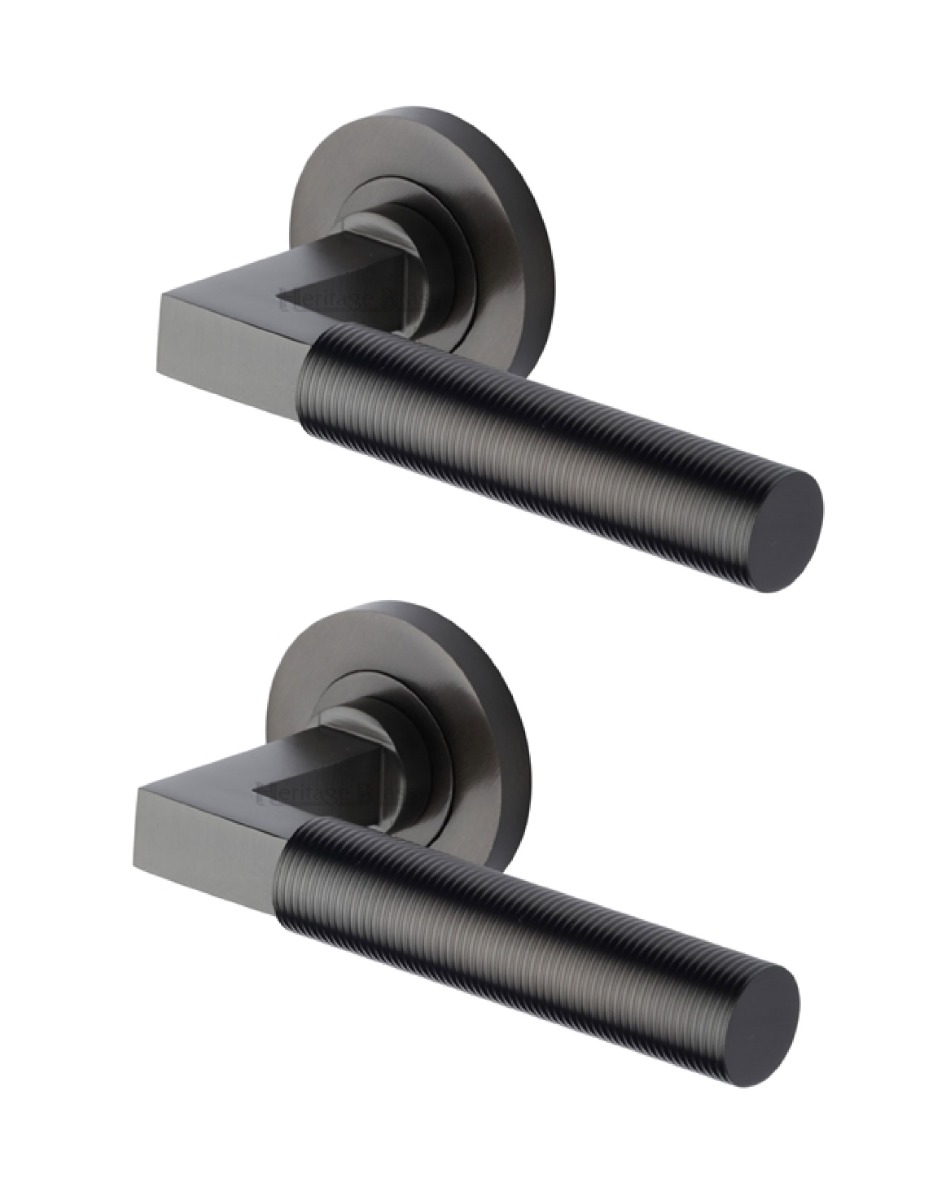 Heritage Brass RS2261-MB Door Handle Lever on Rose Spectral Design Matt Bronze Finish