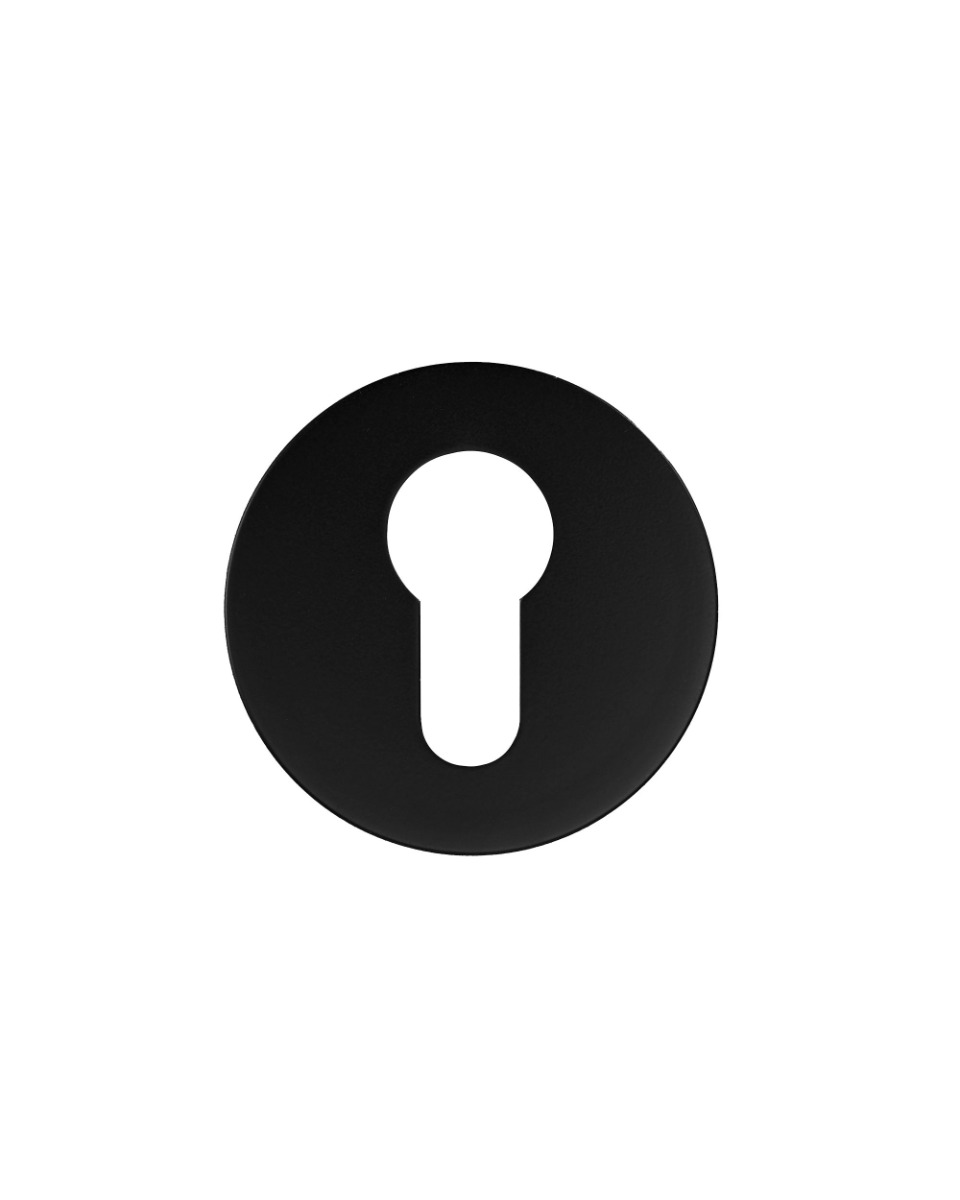 Euro Profile Escutcheon Pair-Rosso Slim-4mm-PVD Black Rosso Technica-RT001-SLIM-PVDBLK
